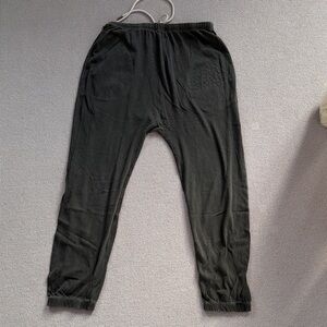 THE GREAT. Charcoal gray joggers. Elastic band at the bottom. Size 1